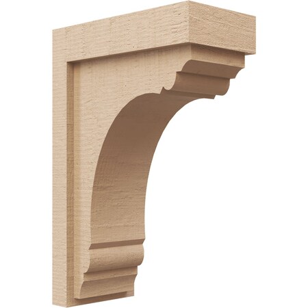 Ekena Millwork 5"W x 10"D x 15"H Classic Warren Rough Cedar Woodgrain TimberThane Corbel, Primed Tan CORUR05X10X15WARRCPR